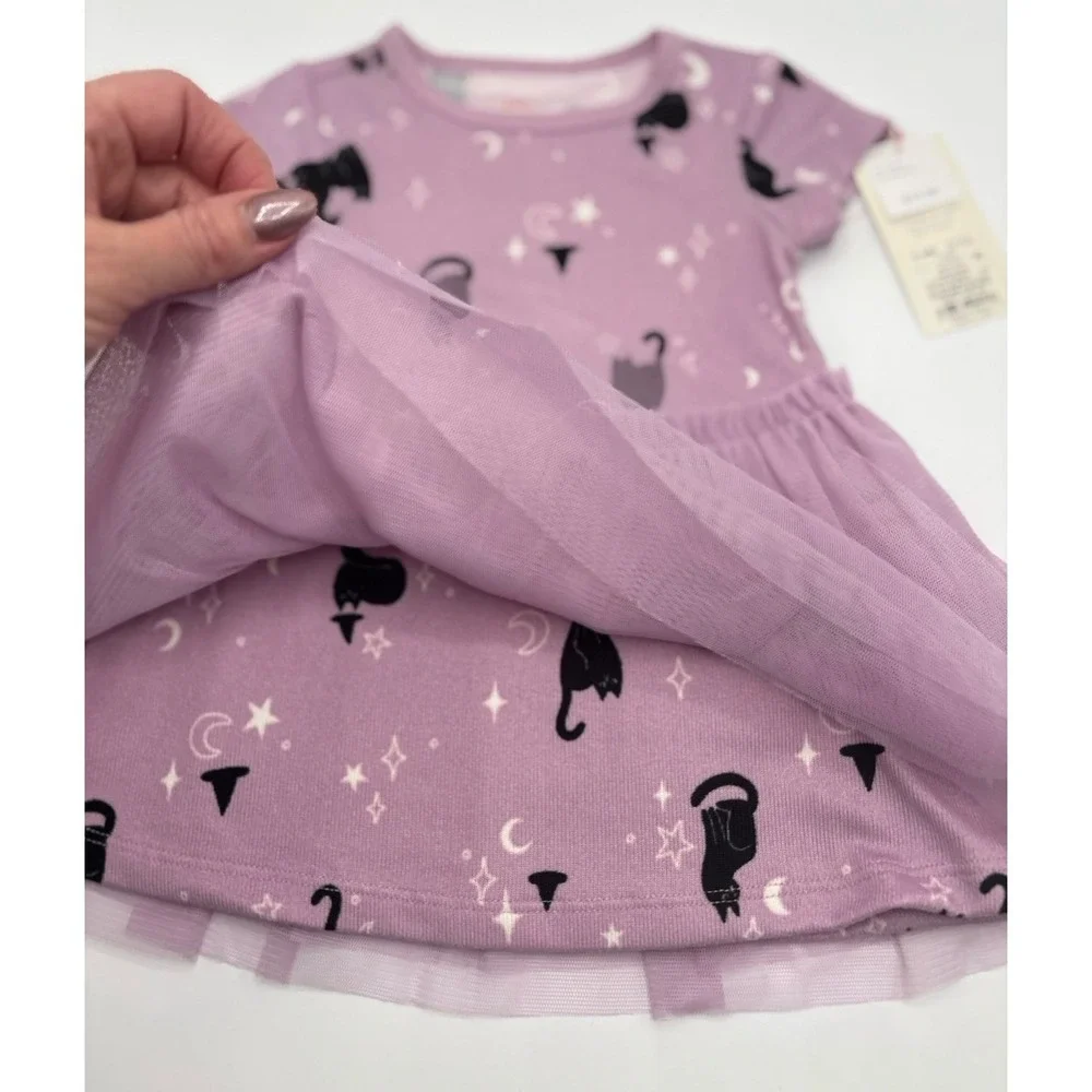 NEW infant girls size 6/9 months Cat & Jack Halloween outfit dress. Sooo soft